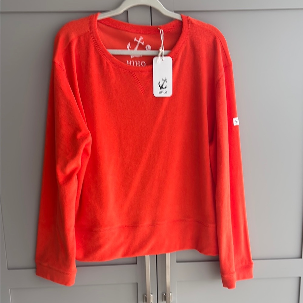 HIHO ultimate beach sweatshirt - orange NWT size L
